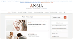 Desktop Screenshot of ansia-psicoterapia.it